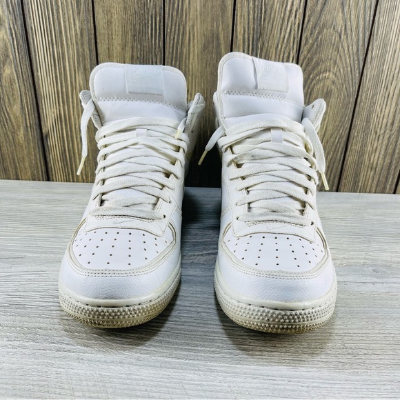 Nike Air Force 1 Mid  Sneakers Men\'s Shoes White/White Size: 10 main image 11